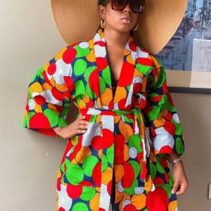 Kimono Tissu Africain