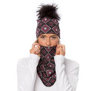 Tuque Chamonix à pompom Kayla Petit Noir