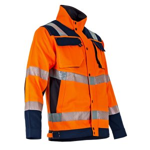 Veste col montant haute visibilité bicolore LMA modèle AMPOULE