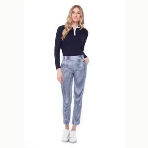 Pantalon 7/8 Gingham Marine Swing Control