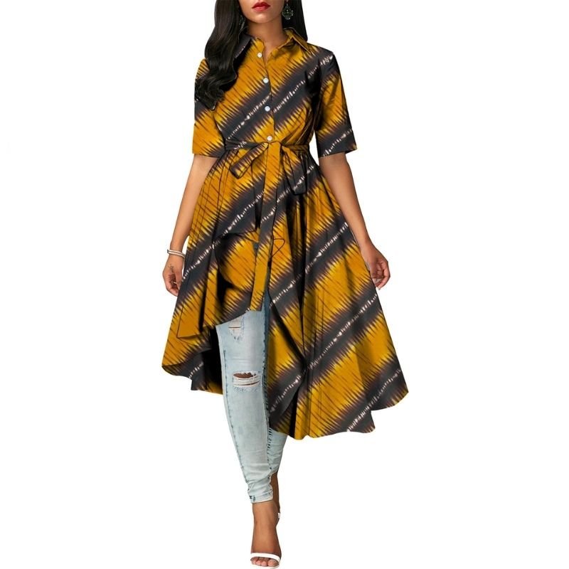 Robe Africaine Courte Devant Longue Derrière – Image 2