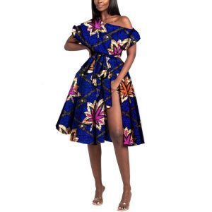 Robe Cocktail Pagne Africain
