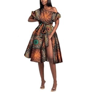 Robe Droite Africaine Courte