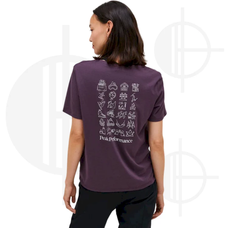 T-shirt W Explore Graphic Tee Peak Performance – Image 2