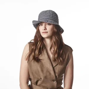Chapeau Cloche Brizo-Ribbon Stripe Canadian Hat
