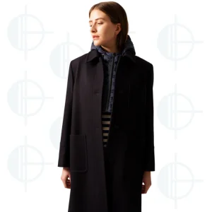 Manteau Ste Klervy en drap de laine Saint-James