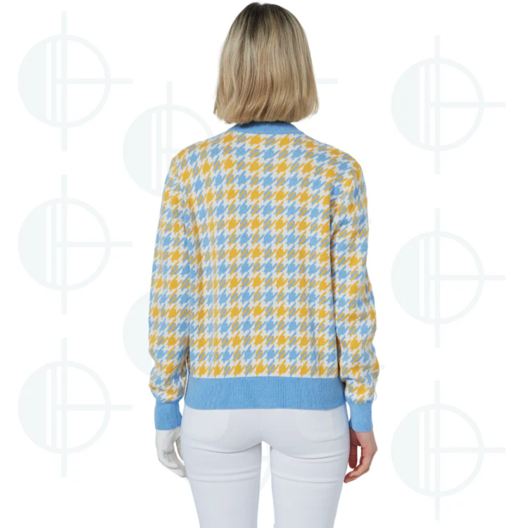 Cardigan Houndtooth Daily Sports – Image 2