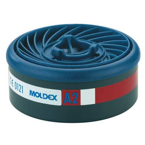 9200 – Filtres gaz MOLDEX A2 pour masque 7002 et 9002, par 8