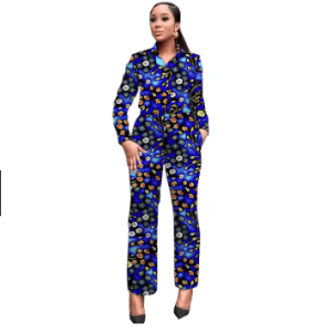 Combinaison Wax Femme Africain
