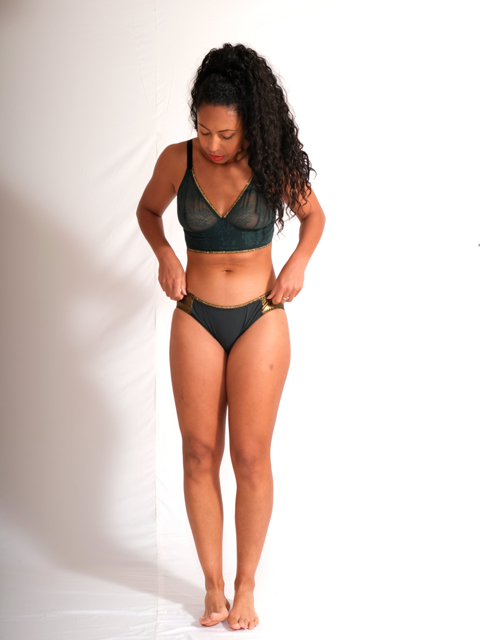 Josephine Baker : Culotte microfibre et dentelle – fond coton – Fabriqué à Lyon – Image 2