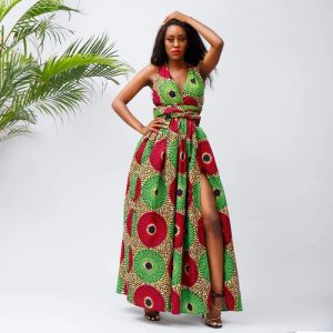 Robe Africaine Décolletée