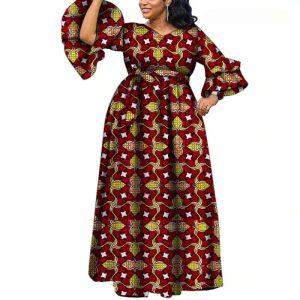Robe Longue Motif Africain