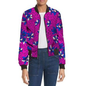 Blouson Bomber Imprimé Africain