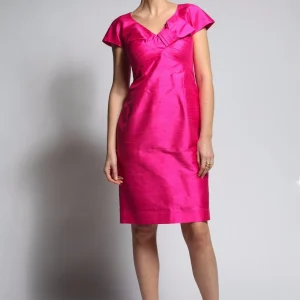 AA-ROBE-PRECIEUSE-SOIE-PIVOINE taille 38