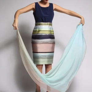 AA-Robe-valentina-rayée taille 40