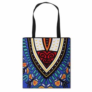 Tote Bag Dashiki Bleu