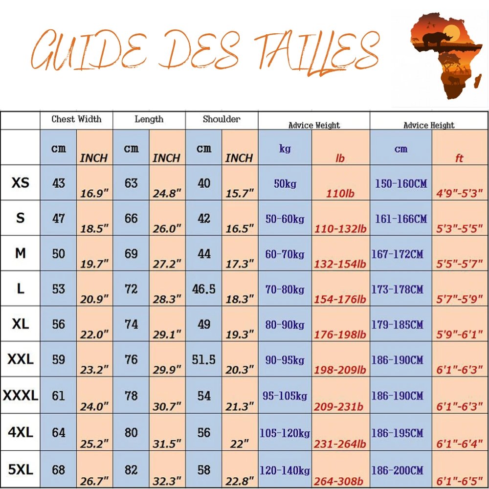 T-Shirt Africain imprimé – Image 4