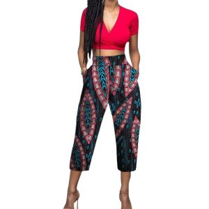 Pantalon wax taille haute