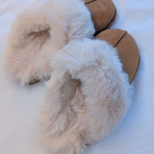 Chaussons fourrés camel