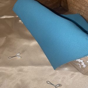 Soie de Médine Premium Bleu canard 2m30