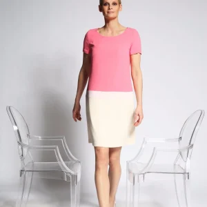 AA-Robe Clara en crêpe, petites manches courtes T48