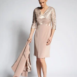 ÉTÉ-ROBE-GIADA-CREPE-DENTELLE-CALAIS-DOREE