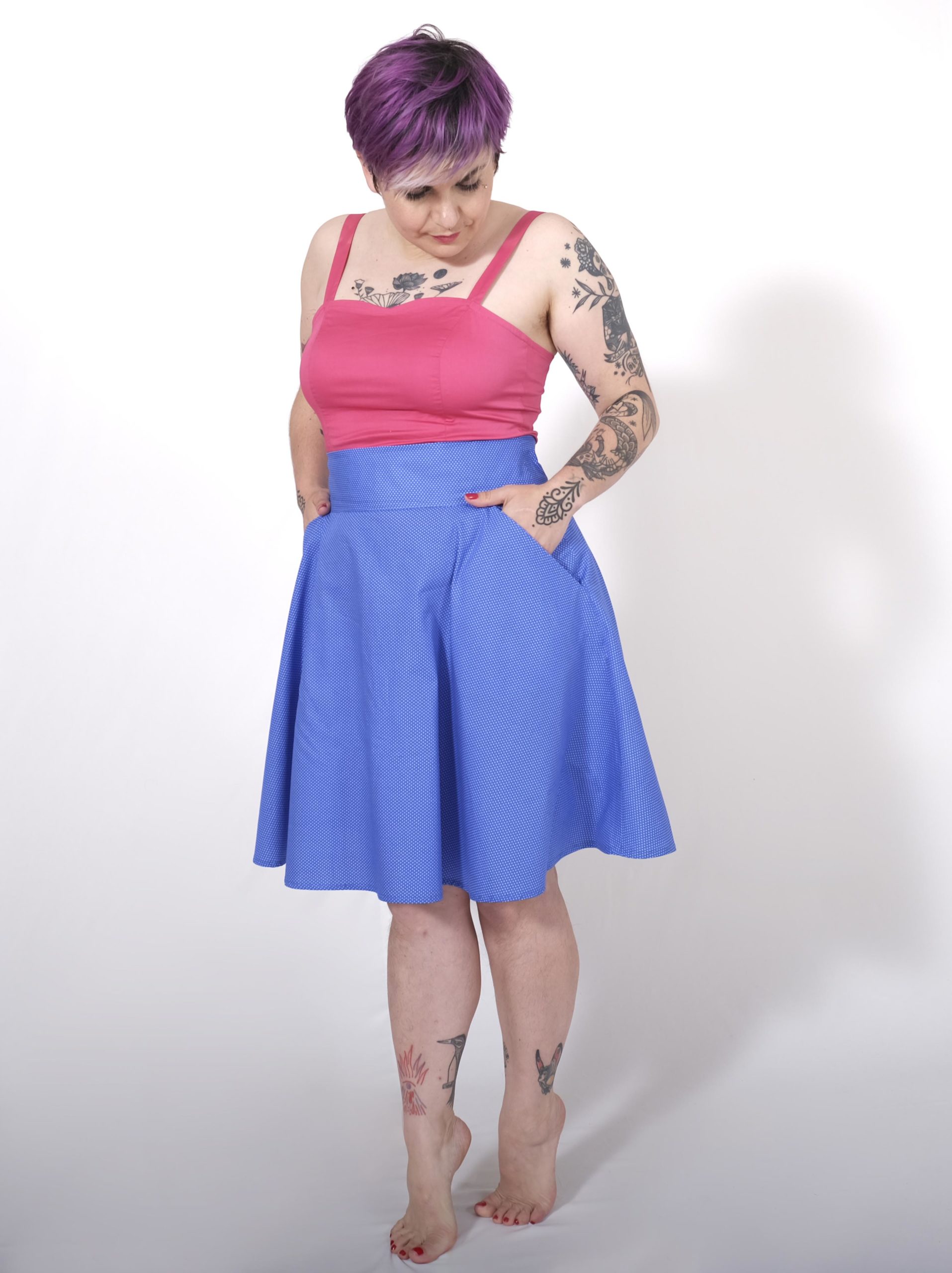 FONZY : bleu à pois