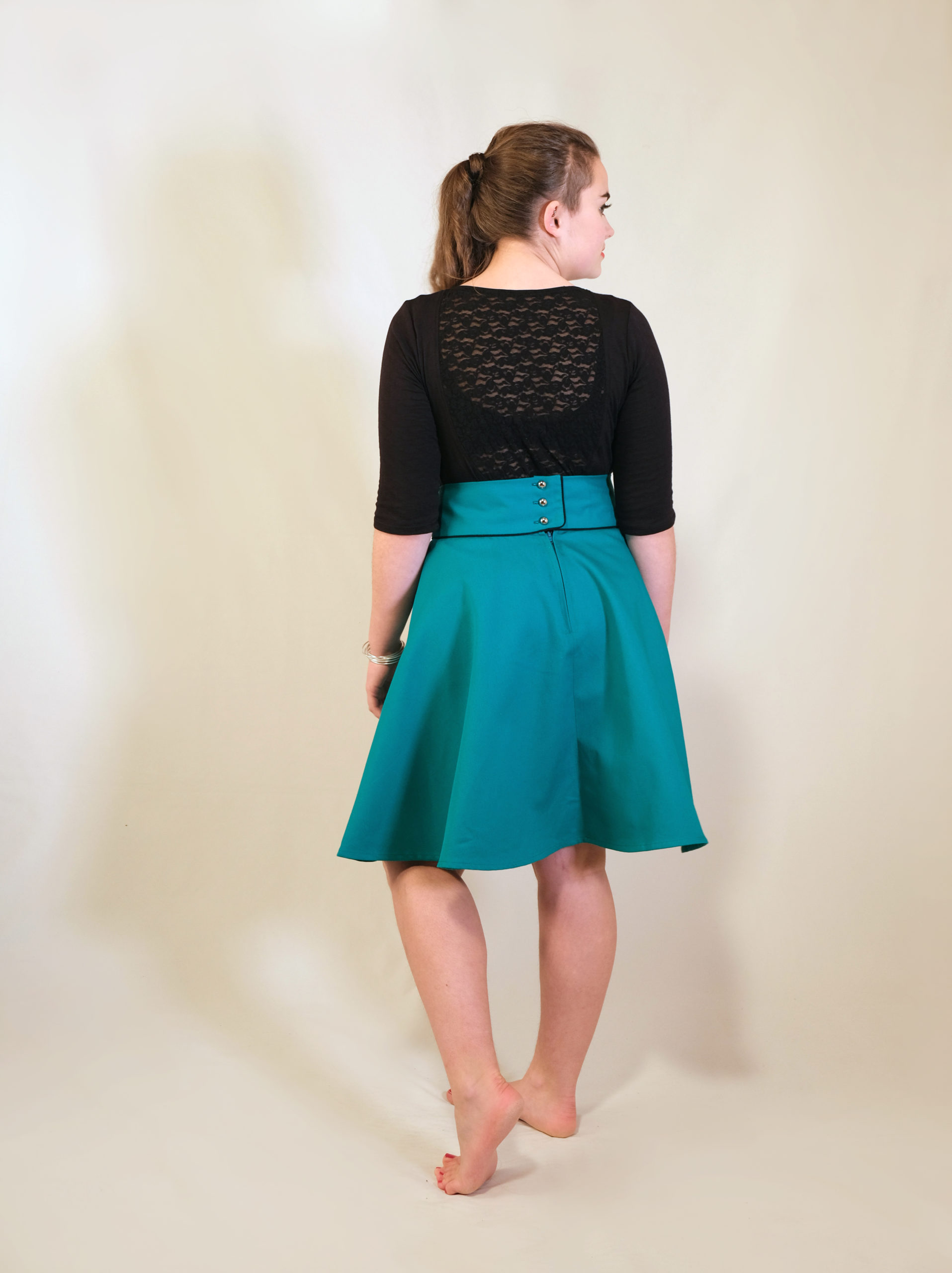 FONZY : Sergé de coton vert dragon