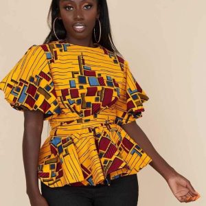 T-Shirt Pagne Africain Femme