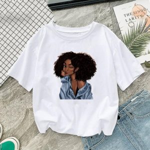 T-Shirt imprimé Fille Afro