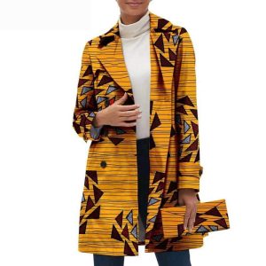 Manteau Ethnique Jaune