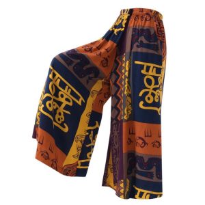 Pantalon motif africain femme