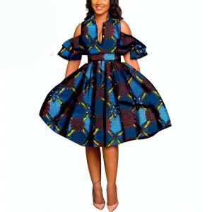 Robe courte Chic Pagne Africain