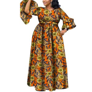 Robe Chic Pagne Africain