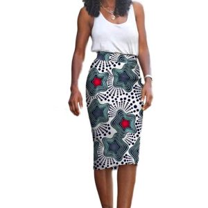 Jupe Crayon Africaine