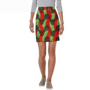 Jupe Tissu Wax Africain