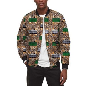 Bomber Motif Wax Homme