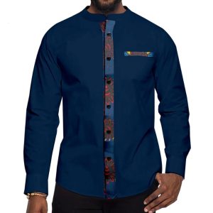 Chemise motif wax homme