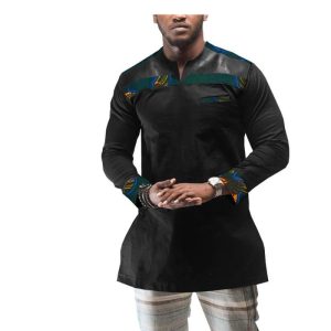 Chemise motif africain wax