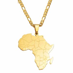 Pendentif Afrique Or
