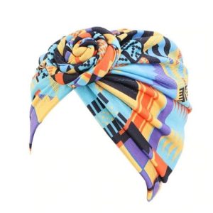 Bandeau Wax Motif Bleu