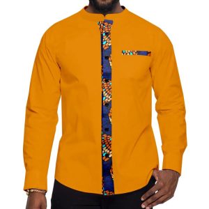 Chemise tunique wax homme