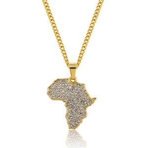 Pendentif Afrique diamant