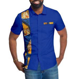 Chemise tissu wax homme