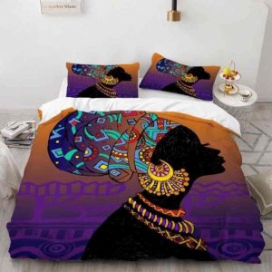 Housse de Couette Africaine Femme Lune