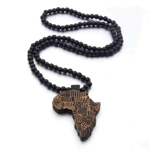 Collier Afrique en Bois