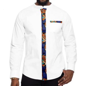 Chemise col officier wax