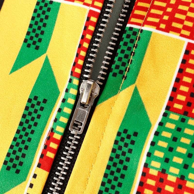 Bomber Homme Tissu Africain – Image 3