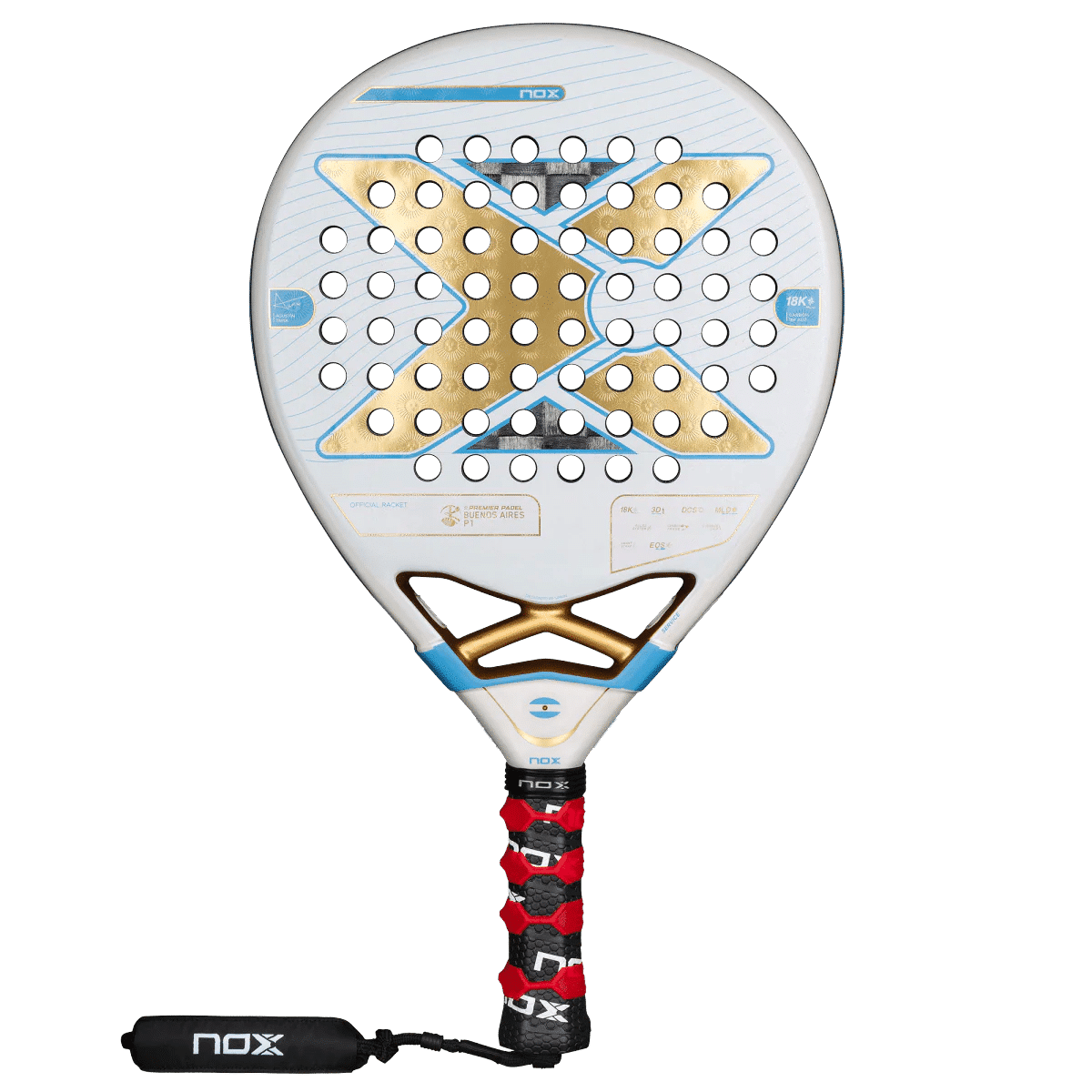 RAQUETTE DE PADEL NOX AT10 GENIUS 18K ALUM LTD BUENOS AIRES 2025