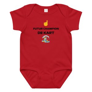Body bébé Future Champion de Kart – Rouge ou Blanc